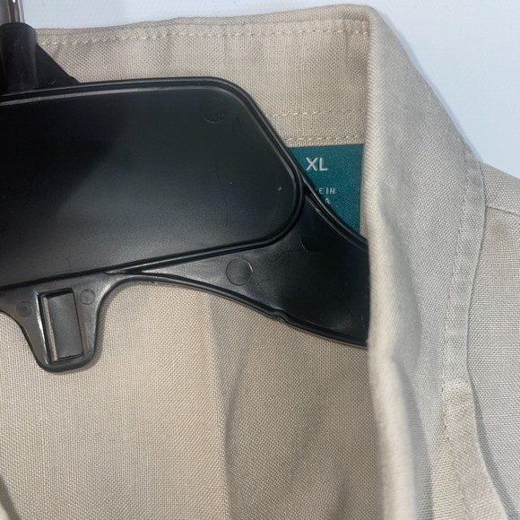 CUBAVERA MENS CREAM CIGAR SHIRT size xl Button Up Bowling Striped Short Sleeve - Picture 6 of 12